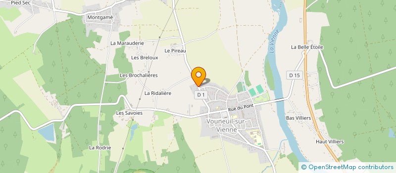 localisation de l'entreprise MONSIEUR JEAN-CLAUDE GIRY  VOUNEUIL-SUR-VIENNE