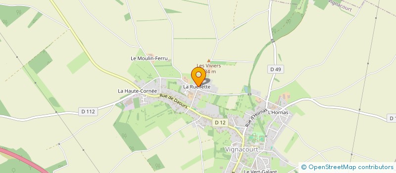 localisation de l'entreprise MONSIEUR JEAN CLAUDE GODEFROY  VIGNACOURT