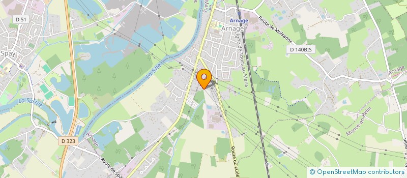 localisation de l'entreprise MONSIEUR JEAN-CLAUDE GODICHE  ARNAGE