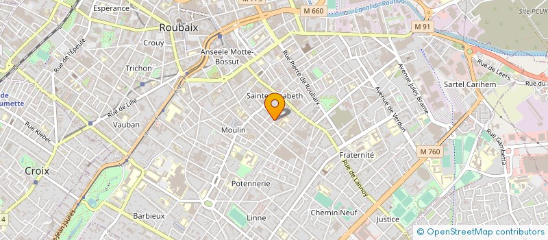 localisation de l'entreprise MONSIEUR JEAN-CLAUDE GOUDRY à ROUBAIX