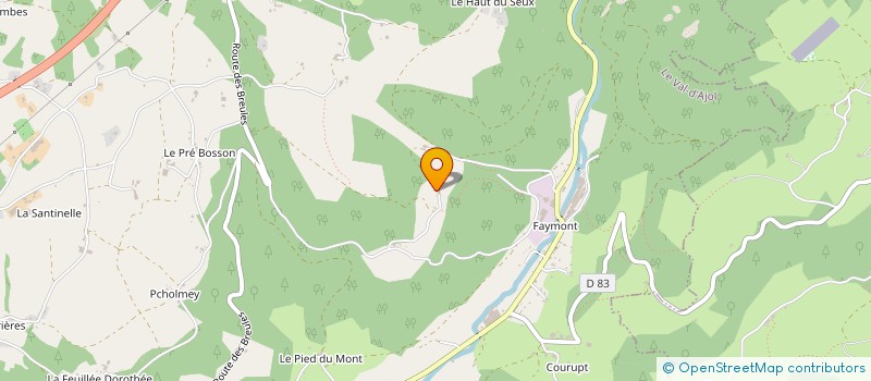 localisation de l'entreprise MONSIEUR JEAN-CLAUDE GRAVIER à LE VAL-D'AJOL