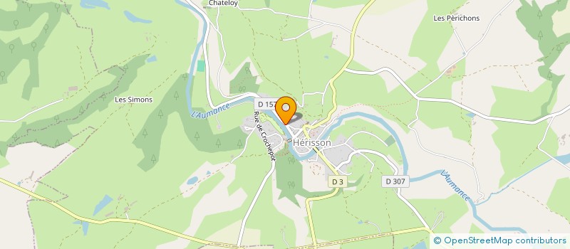 localisation de l'entreprise MONSIEUR JEAN-CLAUDE GREAULT  HERISSON