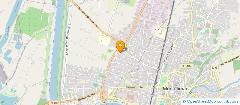 localisation de l'entreprise MONSIEUR JEAN-CLAUDE GRIMARD  MONTELIMAR