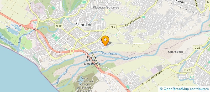 localisation de l'entreprise MONSIEUR JEAN CLAUDE GRONDIN à SAINT-LOUIS