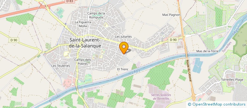 localisation de l'entreprise MONSIEUR JEAN-CLAUDE GUBERT  SAINT-LAURENT-DE-LA-SALANQUE