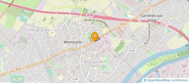 localisation de l'entreprise MONSIEUR JEAN-CLAUDE GUERTIN  MONTESSON