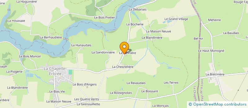 localisation de l'entreprise MONSIEUR JEAN-CLAUDE GUESDON  LA CHAPELLE-ERBREE