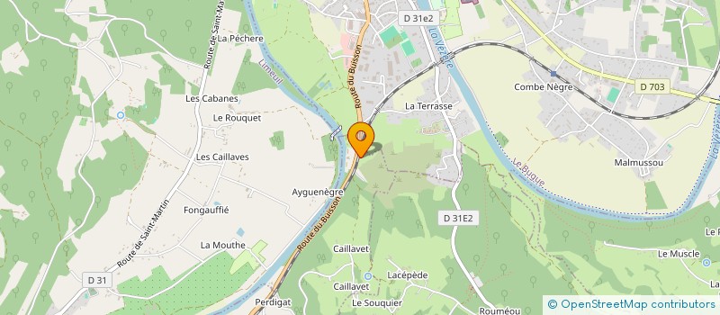 localisation de l'entreprise MONSIEUR JEAN-CLAUDE GUILLEMET  SAVIGNAC DE MIREMONT