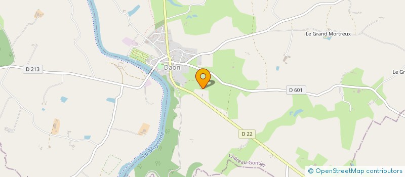 localisation de l'entreprise MONSIEUR JEAN-CLAUDE GUILLET  CHATEAU-GONTIER-SUR-MAYENNE