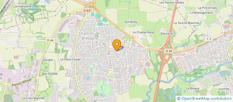 localisation de l'entreprise MONSIEUR JEAN-CLAUDE GUYARD à CHARTRES-DE-BRETAGNE