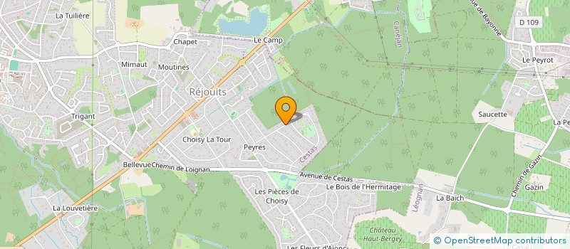 localisation de l'entreprise MONSIEUR JEAN-CLAUDE GUYOT  CESTAS