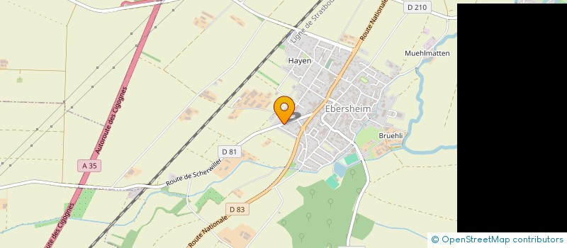 localisation de l'entreprise MONSIEUR JEAN-CLAUDE HELFER  EBERSHEIM