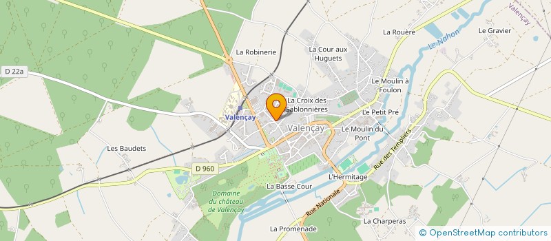 localisation de l'entreprise MONSIEUR JEAN-CLAUDE HENNERONT à VALENCAY