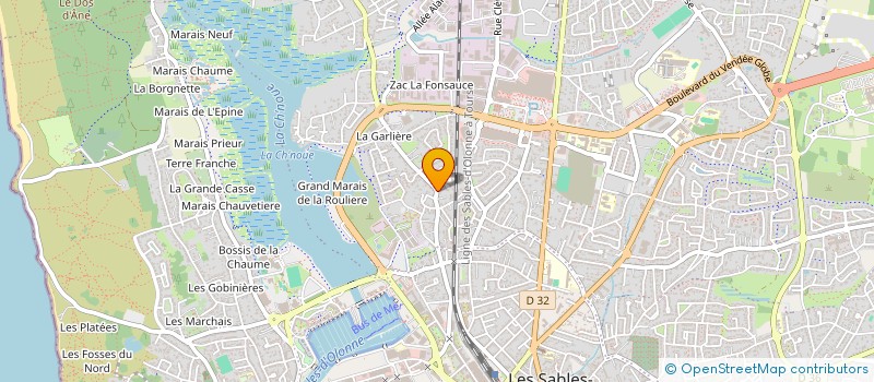 localisation de l'entreprise MONSIEUR JEAN-CLAUDE HERBRETEAU  LES SABLES D'OLONNE