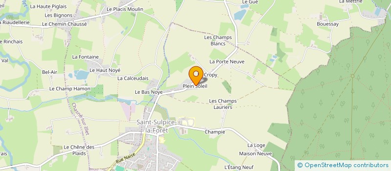 localisation de l'entreprise MONSIEUR JEAN-CLAUDE HERMANT  SAINT-SULPICE-LA-FORET