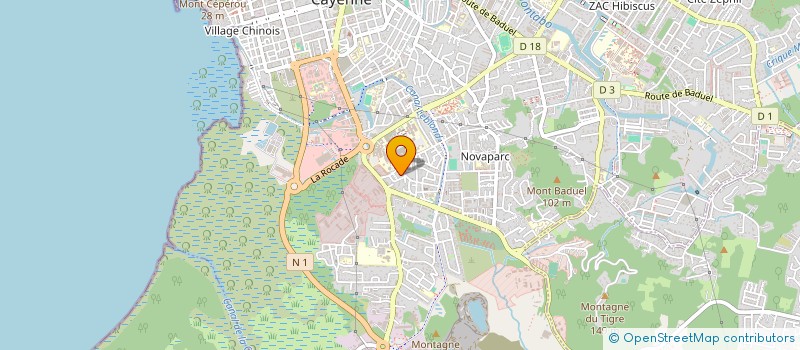 localisation de l'entreprise MONSIEUR JEAN CLAUDE HILAIRE  CAYENNE