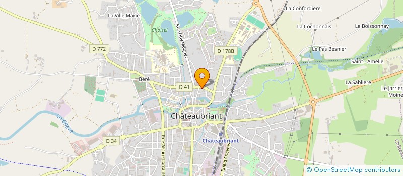 localisation de l'entreprise MONSIEUR JEAN-CLAUDE HOGREL  CHATEAUBRIANT