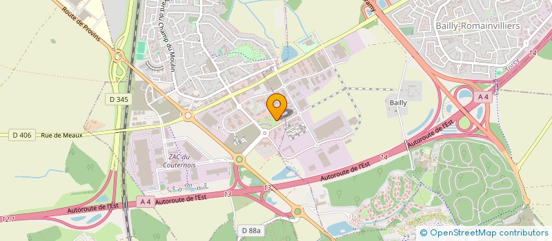 localisation de l'entreprise MONSIEUR JEAN CLAUDE HOUITTE  BAILLY-ROMAINVILLIERS