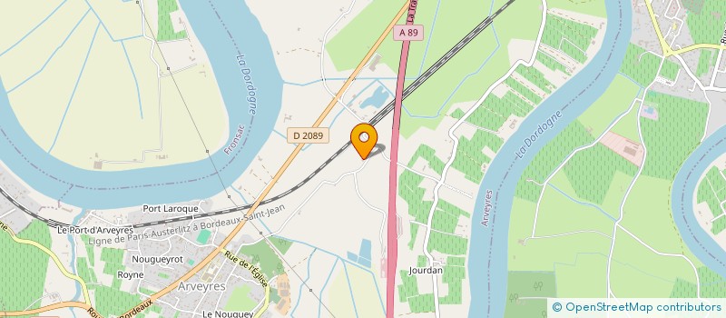 localisation de l'entreprise MONSIEUR JEAN-CLAUDE HOURCADE  LIBOURNE