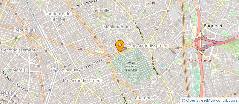 localisation de l'entreprise MONSIEUR JEAN-CLAUDE HUBERT à BAGNOLET