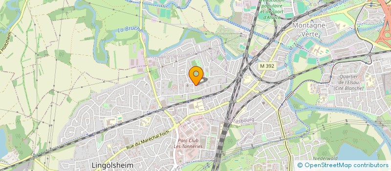 localisation de l'entreprise MONSIEUR JEAN-CLAUDE HUMANN  LINGOLSHEIM