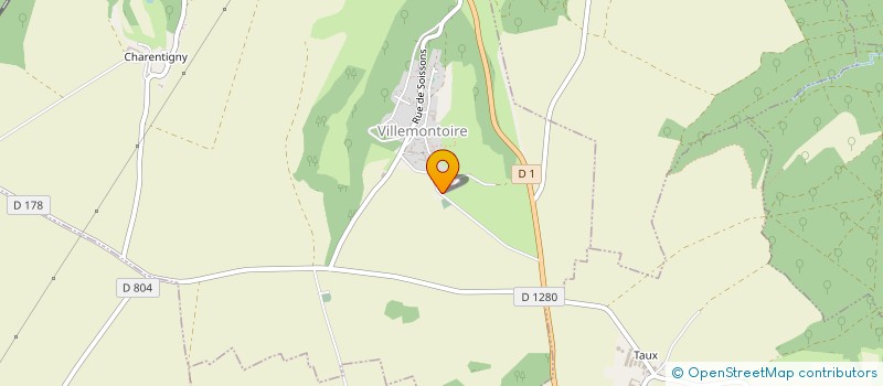 localisation de l'entreprise MONSIEUR JEAN CLAUDE HUON  VILLEMONTOIRE