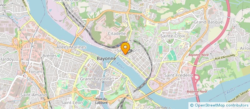 localisation de l'entreprise MONSIEUR JEAN CLAUDE IRIART  BAYONNE