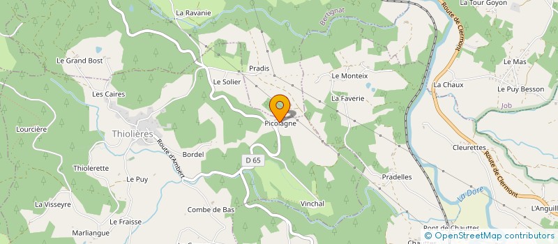 localisation de l'entreprise MONSIEUR JEAN-CLAUDE JACOB  THIOLIERES