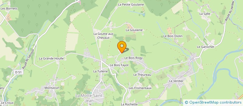 localisation de l'entreprise MONSIEUR JEAN-CLAUDE JANIN-THIVOS  MOTTE-SAINT-JEAN (LA)