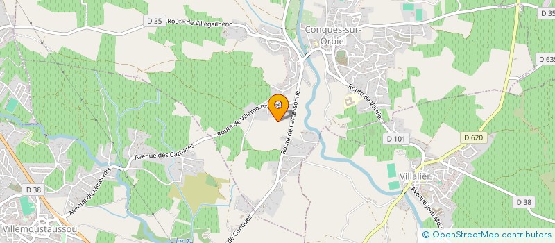 localisation de l'entreprise MONSIEUR JEAN CLAUDE JANZAC  CONQUES-SUR-ORBIEL