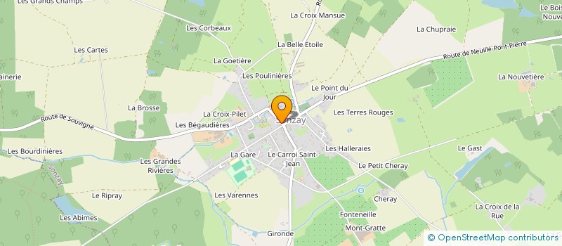 localisation de l'entreprise MONSIEUR JEAN-CLAUDE JESTIN à SONZAY