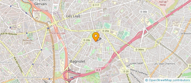 localisation de l'entreprise MONSIEUR JEAN CLAUDE JOLLY à BAGNOLET