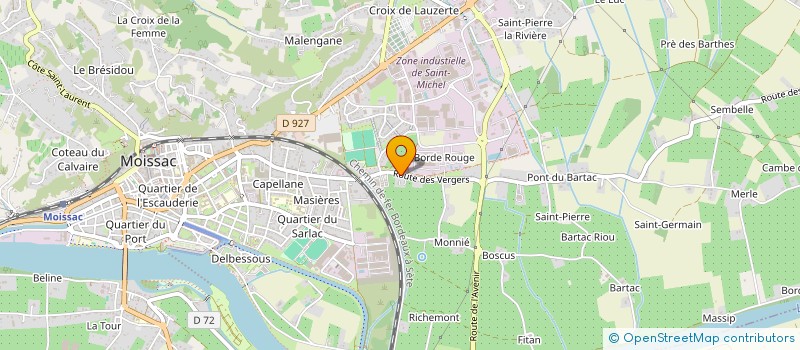 localisation de l'entreprise MONSIEUR JEAN-CLAUDE JOUGLA  MOISSAC