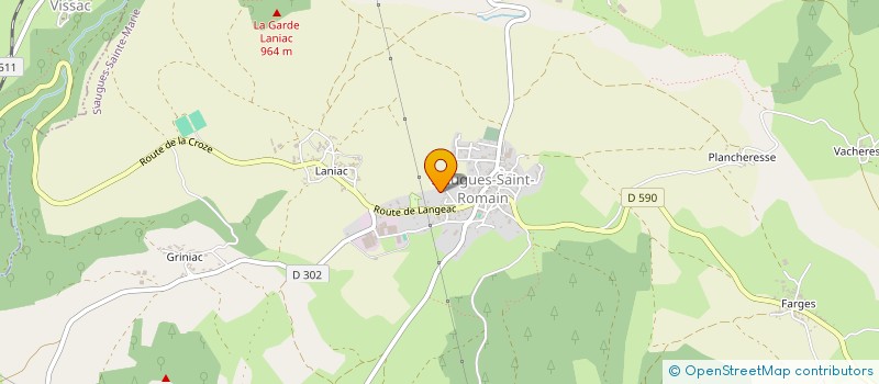 localisation de l'entreprise MONSIEUR JEAN-CLAUDE JOUMARD à CHANTEUGES