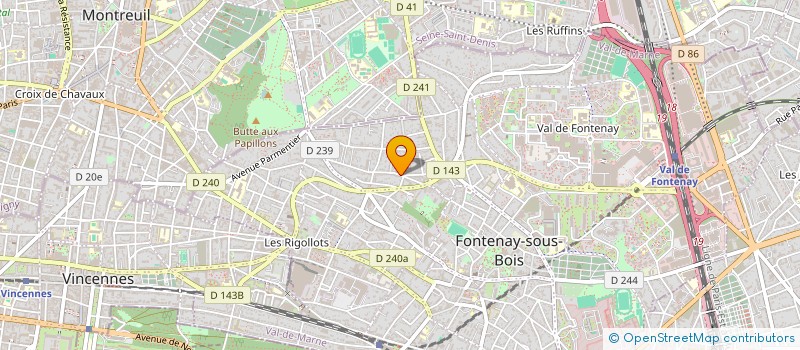 localisation de l'entreprise MONSIEUR JEAN-CLAUDE JUGE à FONTENAY-SOUS-BOIS