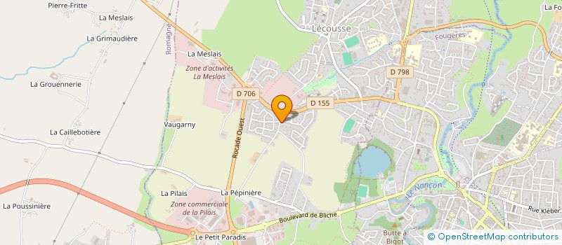 localisation de l'entreprise MONSIEUR JEAN CLAUDE JUHEL  LECOUSSE