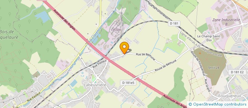 localisation de l'entreprise MONSIEUR JEAN CLAUDE KOWALSKI  LABEUVRIERE