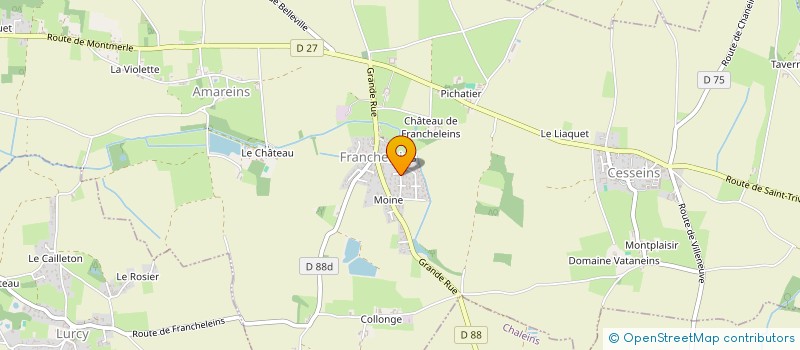 localisation de l'entreprise MONSIEUR JEAN-CLAUDE LABROSSE à FRANCHELEINS