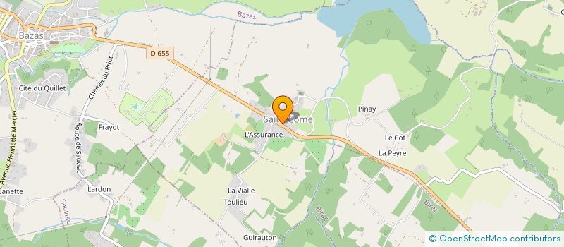 localisation de l'entreprise MONSIEUR JEAN-CLAUDE LAGARDERE  MARIMBAULT