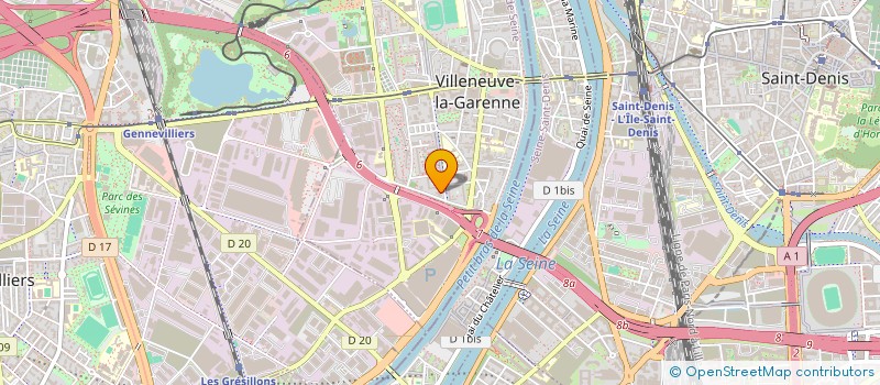 localisation de l'entreprise MONSIEUR JEAN-CLAUDE LAGENTIL  VILLENEUVE-LA-GARENNE