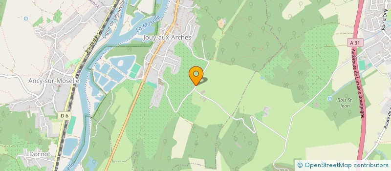 localisation de l'entreprise MONSIEUR JEAN-CLAUDE LAJOUX  JOUY-AUX-ARCHES