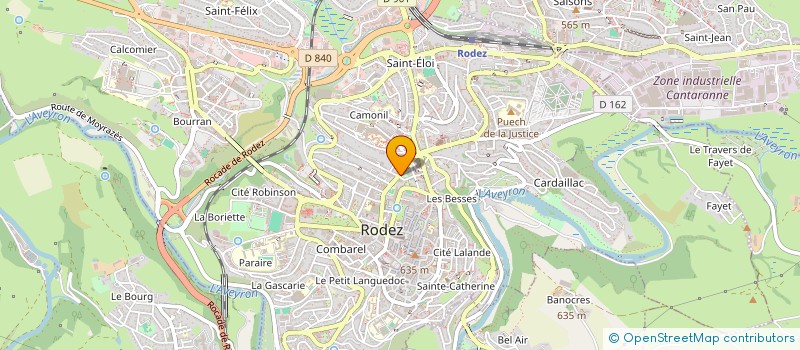 localisation de l'entreprise MONSIEUR JEAN-CLAUDE LALA  RODEZ