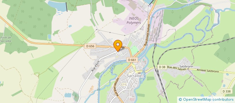 localisation de l'entreprise MONSIEUR JEAN-CLAUDE LAMM  SARRALBE