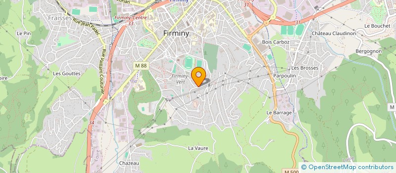 localisation de l'entreprise MONSIEUR JEAN CLAUDE LANARD  FIRMINY