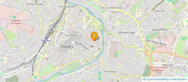 localisation de l'entreprise MONSIEUR JEAN-CLAUDE LANCEREAU  POITIERS