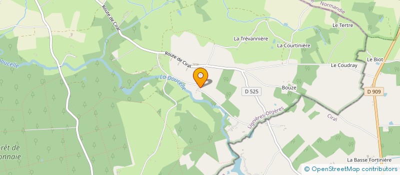 localisation de l'entreprise MONSIEUR JEAN-CLAUDE LANGIN  LIGNIERES-ORGERES