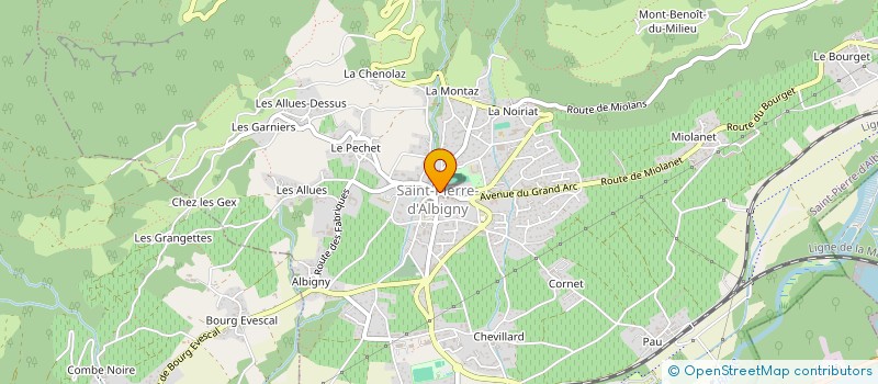 localisation de l'entreprise MONSIEUR JEAN-CLAUDE LAPIERRE  SAINT-PIERRE-D'ALBIGNY