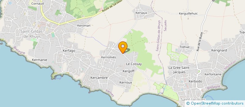 localisation de l'entreprise MONSIEUR JEAN CLAUDE LARAMEE  SAINT-GILDAS-DE-RHUYS