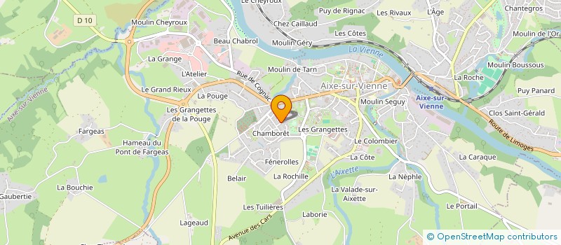 localisation de l'entreprise MONSIEUR JEAN-CLAUDE LASCAUX  AIXE-SUR-VIENNE