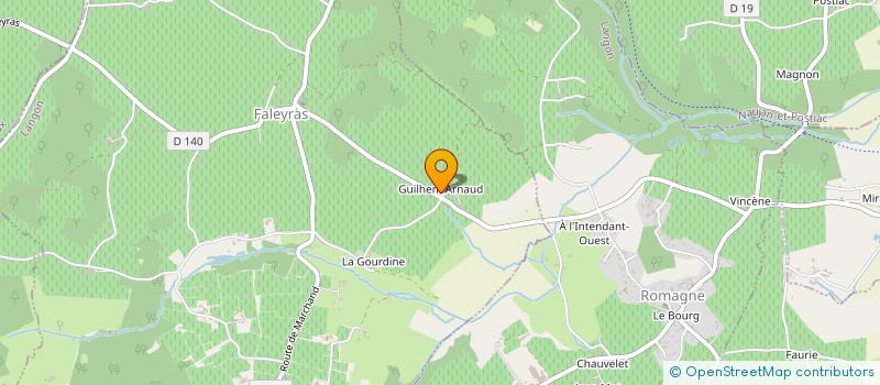 localisation de l'entreprise MONSIEUR JEAN-CLAUDE LAURENT  FALEYRAS